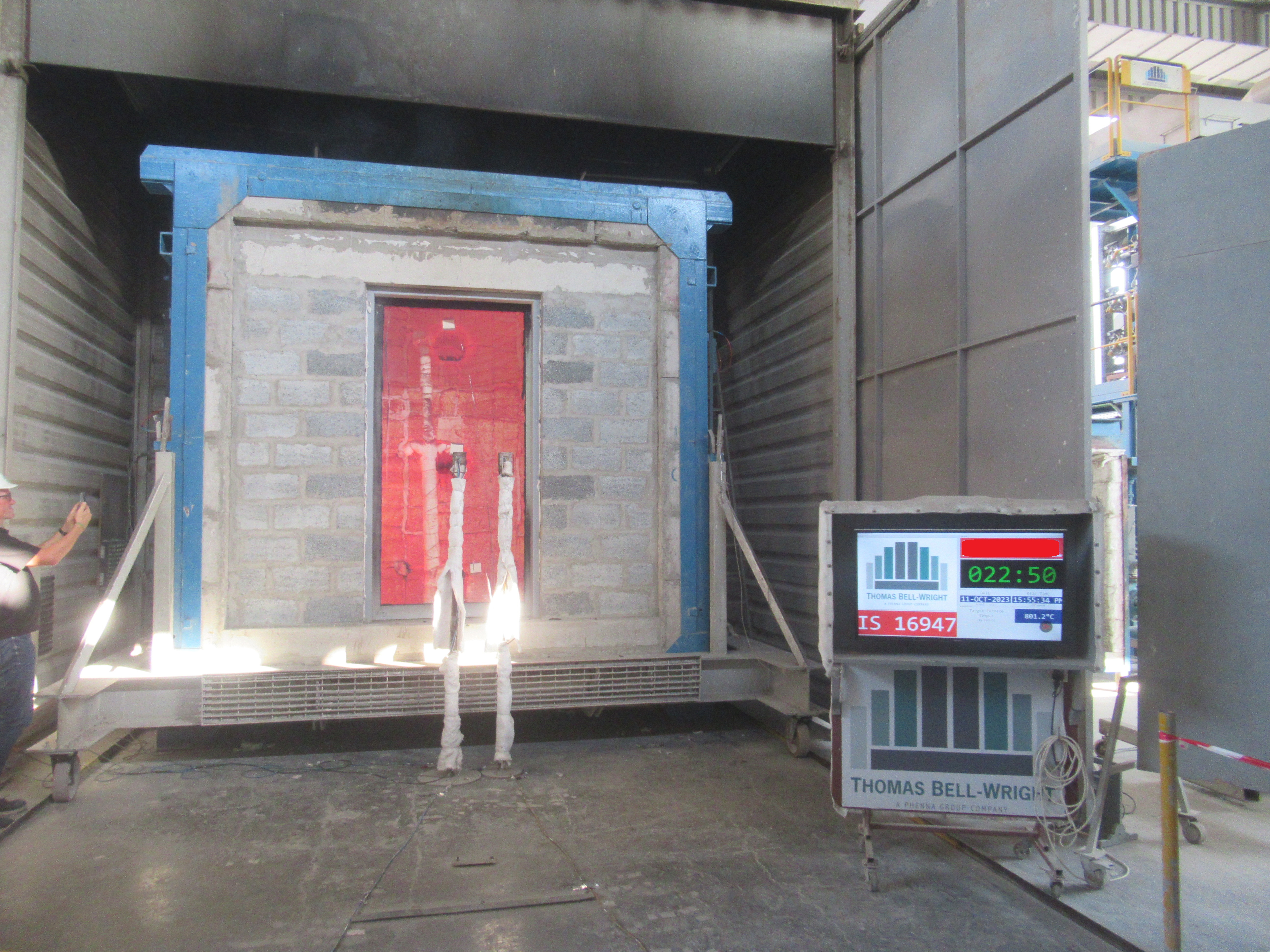 Testing a Fire Rated Element, Fire Testing, ASTM E119, UL10B, UL 10C